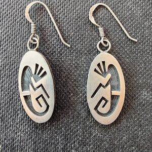 Silver Oval Earrings